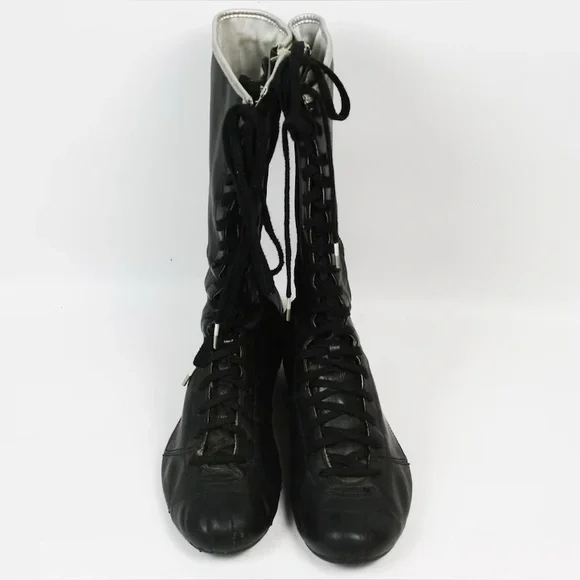 ISO DO NOT BUY: Adidas 2008 Okapi Y2K Moto/Boxeur High Laces Boots Vintage - Picture 3 of 4